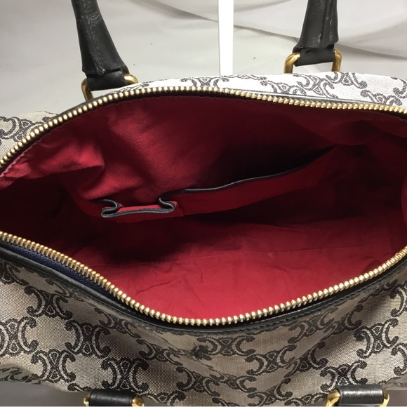 Authentic CELINE Boston Bag Canvas - Picture 10 of 13